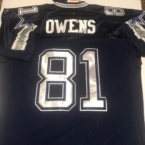 Dallas Cowboys Owens Rbk NFL Players sz 52 jersey